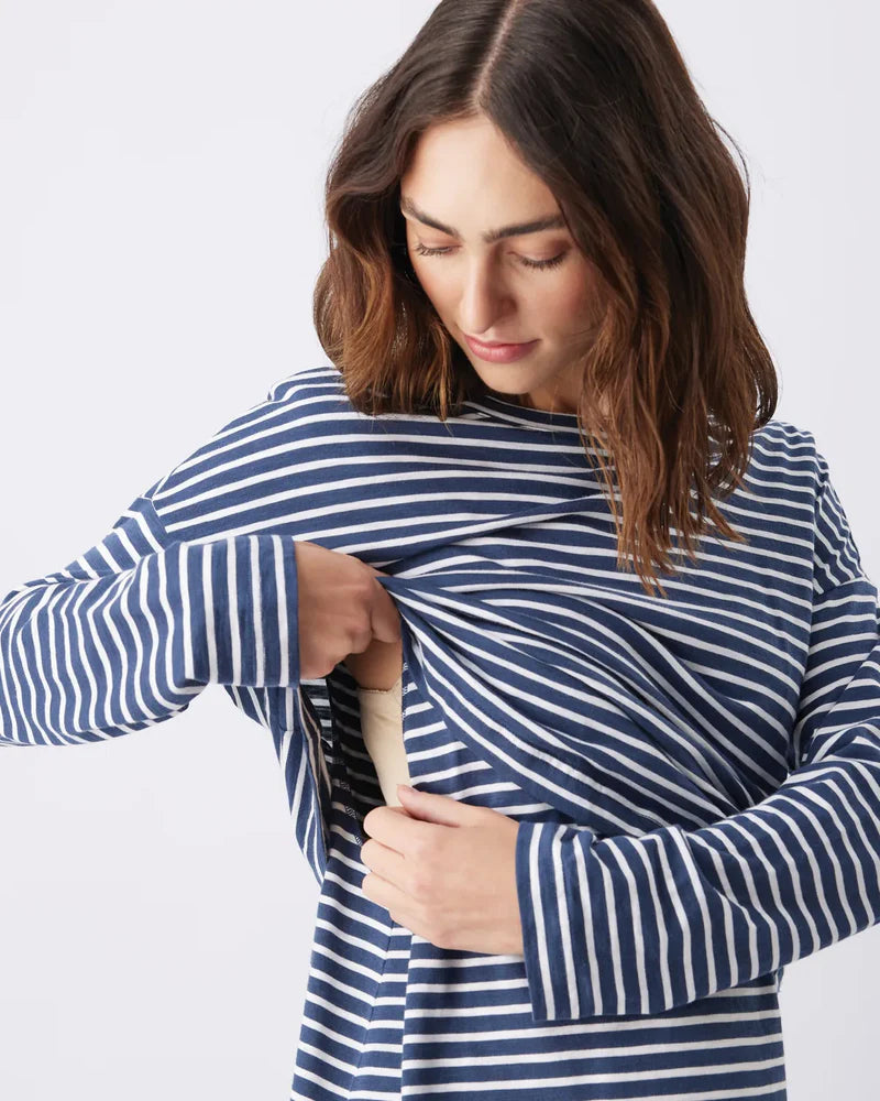 Ripe Maternity Claudette Long Sleeve Nursing Top
