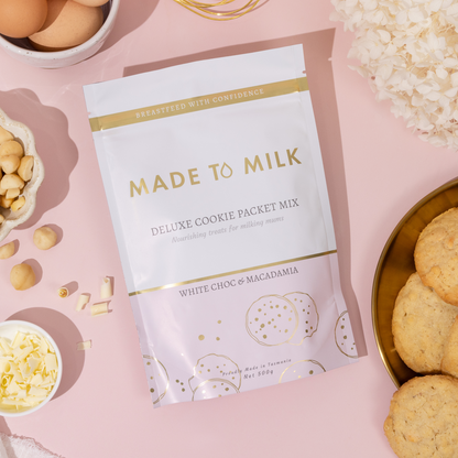 Made to Milk White Choc & Macadamia Lactation Cookie Packet Mix