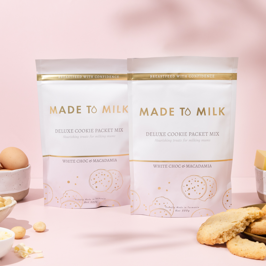 Made to Milk White Choc & Macadamia Lactation Cookie Packet Mix