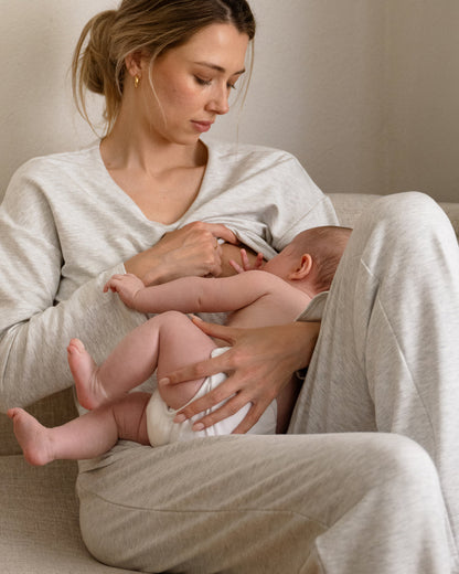 Super Soft Nursing & Lounge Set - Silver Marle