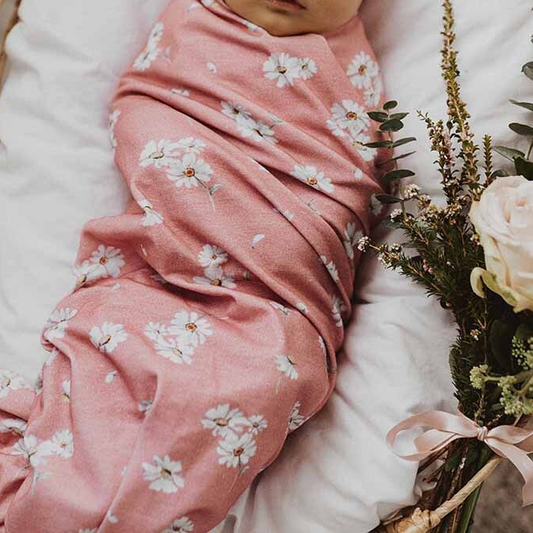 Snuggle Hunny Organic Jersey Wrap & Topknot Set