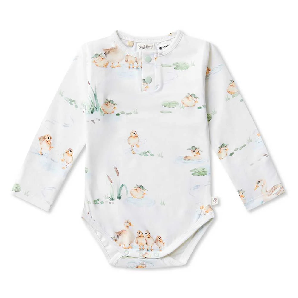 Snuggle Hunny Long Sleeve Organic Bodysuit