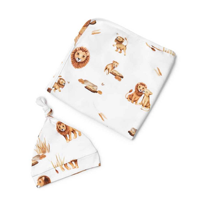 Snuggle Hunny Organic Jersey Wrap & Beanie Set
