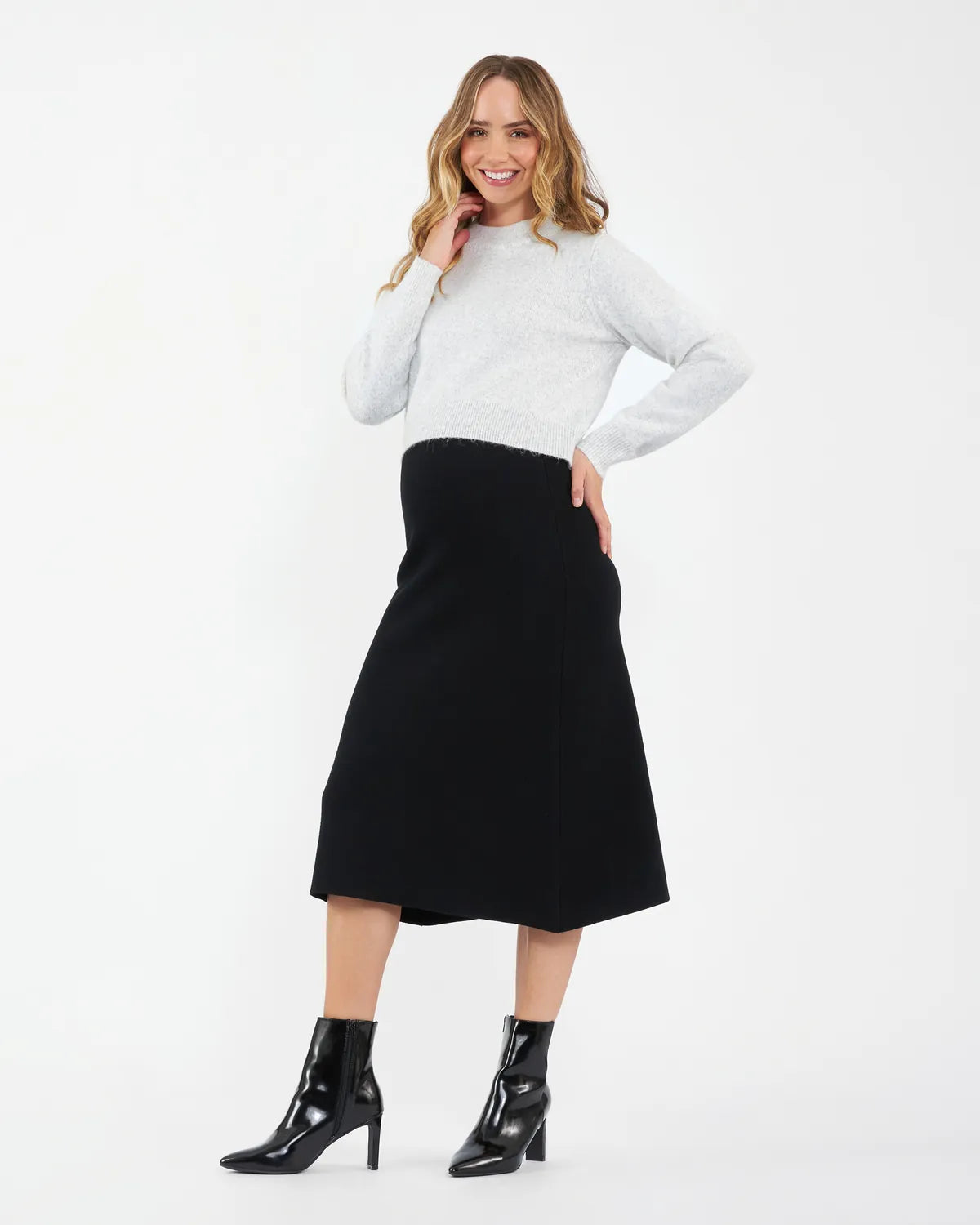 Ripe Maternity A-Line Knit Skirt