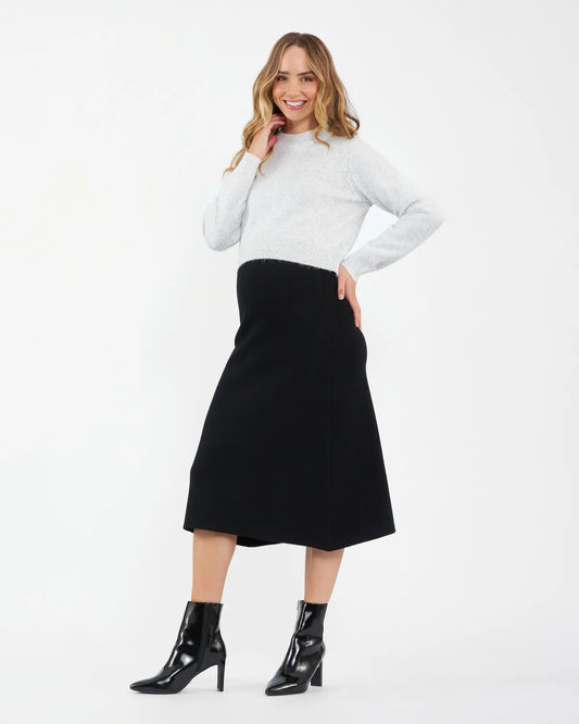 Ripe Maternity A-Line Knit Skirt