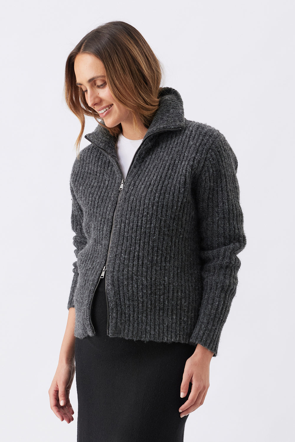 Ripe Maternity Layla Zip Through Knit