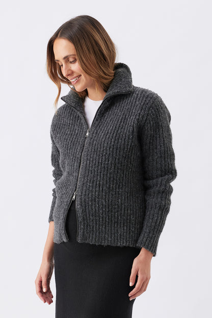 Ripe Maternity Layla Zip Through Knit