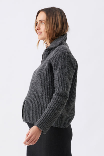 Ripe Maternity Layla Zip Through Knit