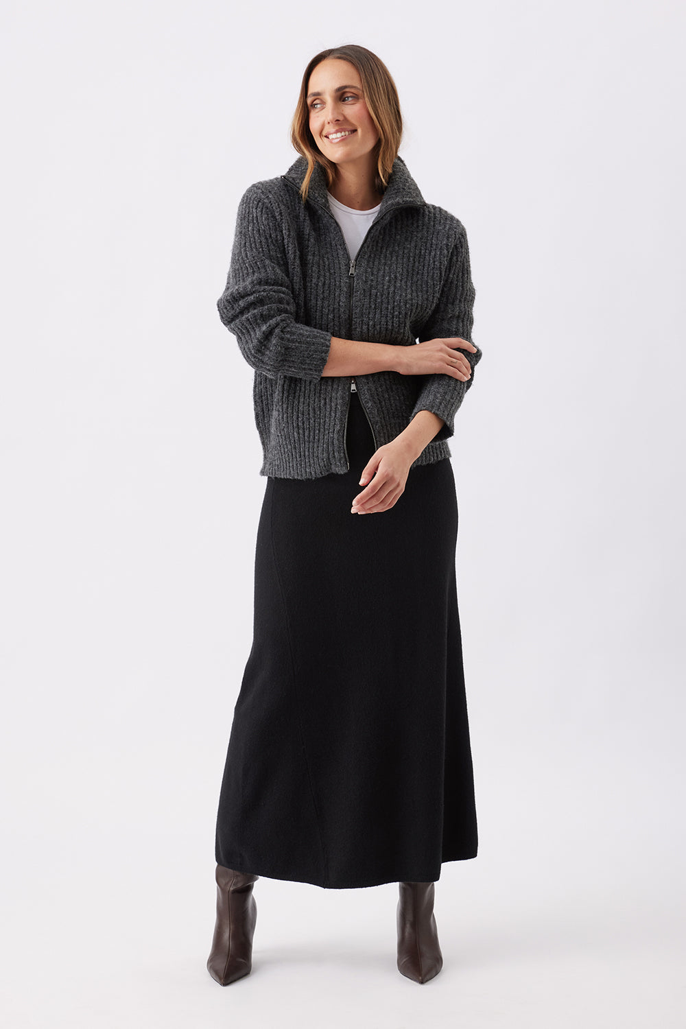 Ripe Maternity Layla Zip Through Knit