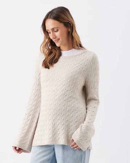 Ripe Maternity Carla Cable Nursing Knit