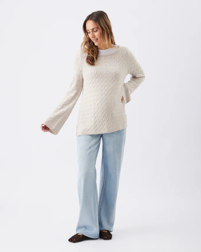 Ripe Maternity Carla Cable Nursing Knit