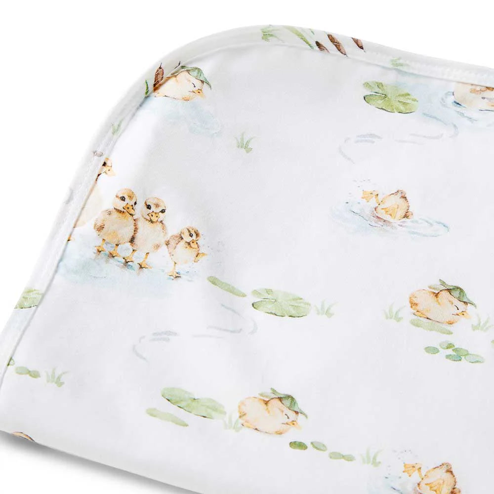 Floral patterned fabric with a white background