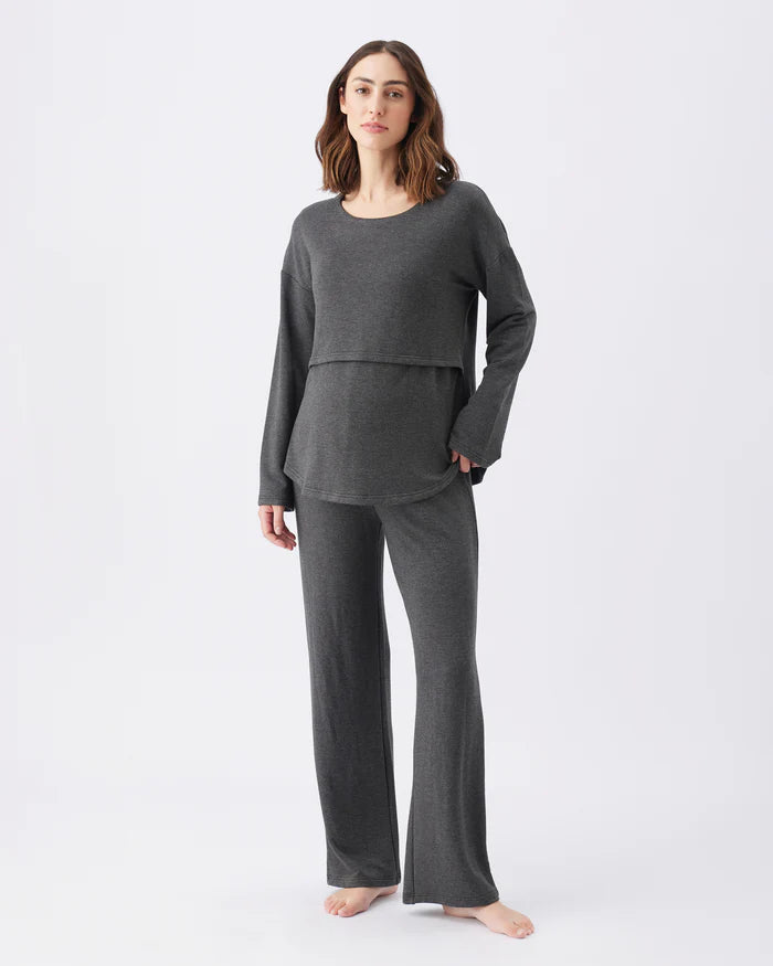 Super Soft Nursing & Lounge Set - Charcoal Marle