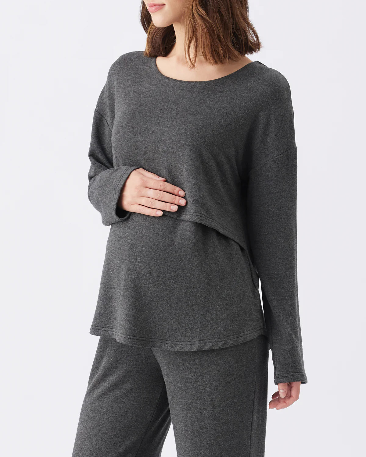 Super Soft Nursing & Lounge Set - Charcoal Marle