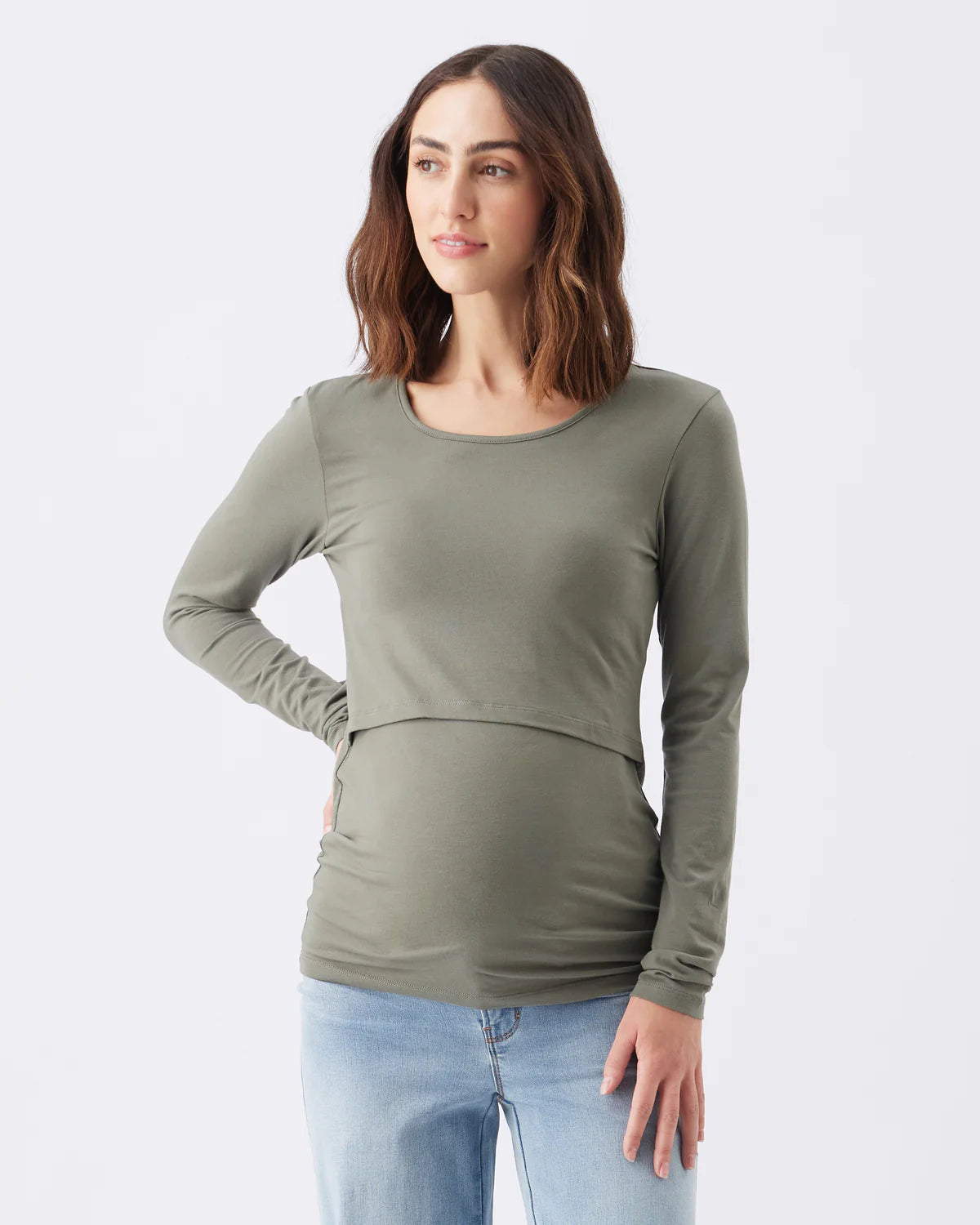 Ripe Maternity Organic Cotton Nursing Top