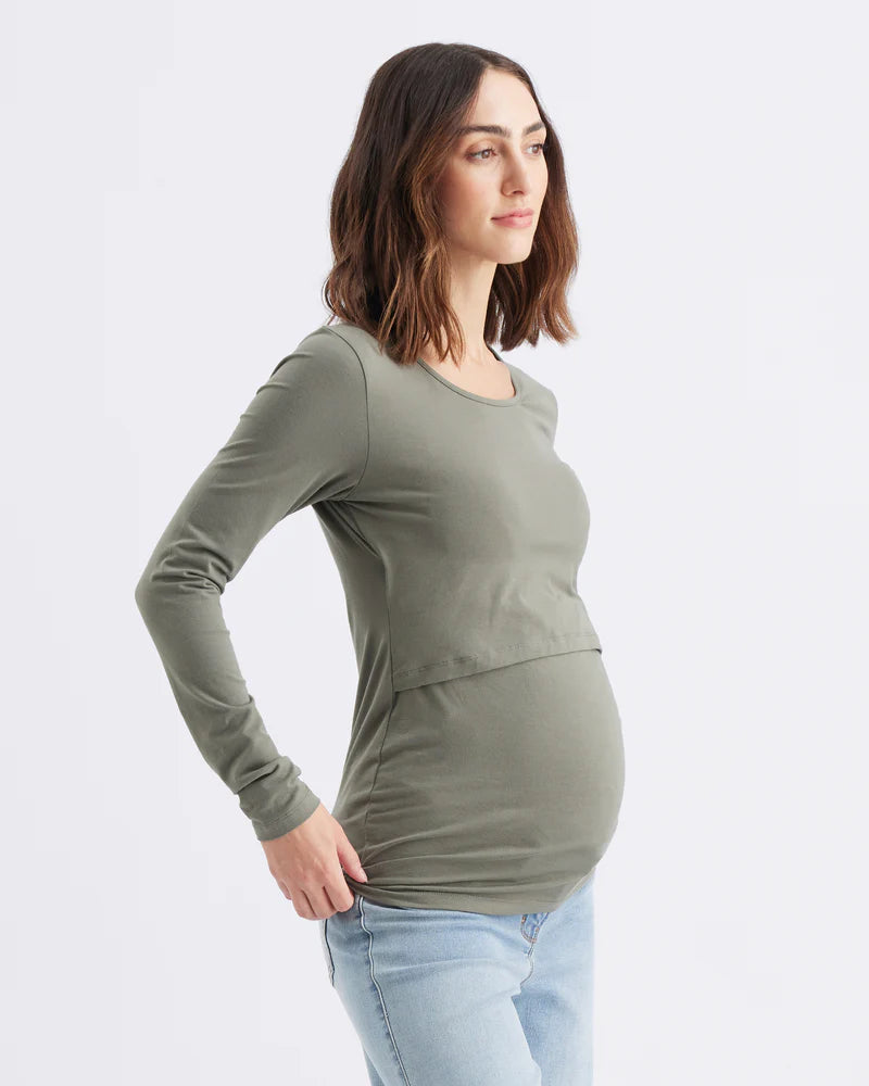 Ripe Maternity Organic Cotton Nursing Top