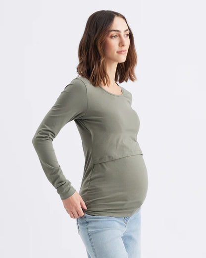 Ripe Maternity Organic Cotton Nursing Top