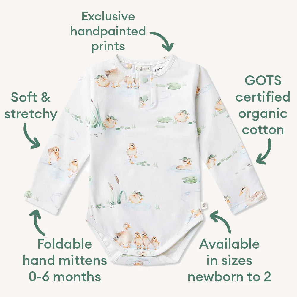 Snuggle Hunny Long Sleeve Organic Bodysuit