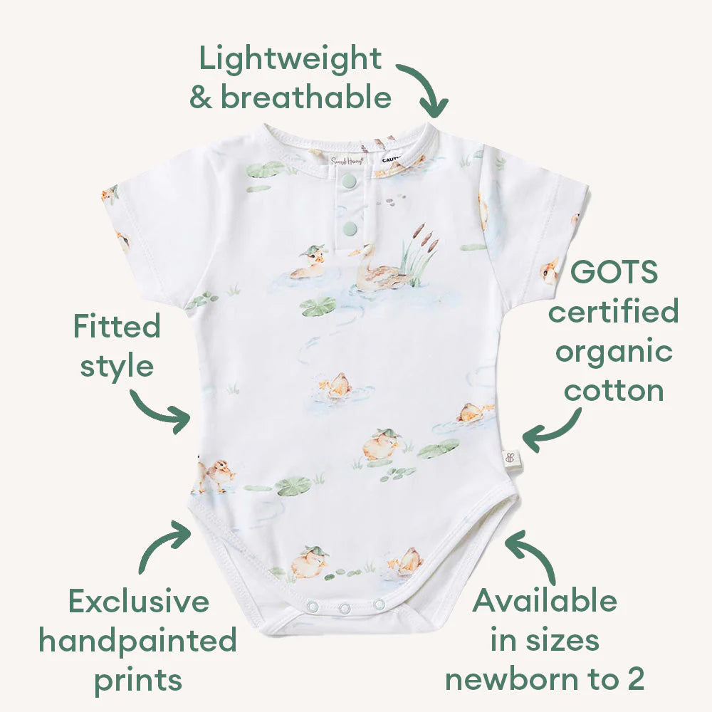 Snuggle Hunny Short Sleeve Organic Bodysuit