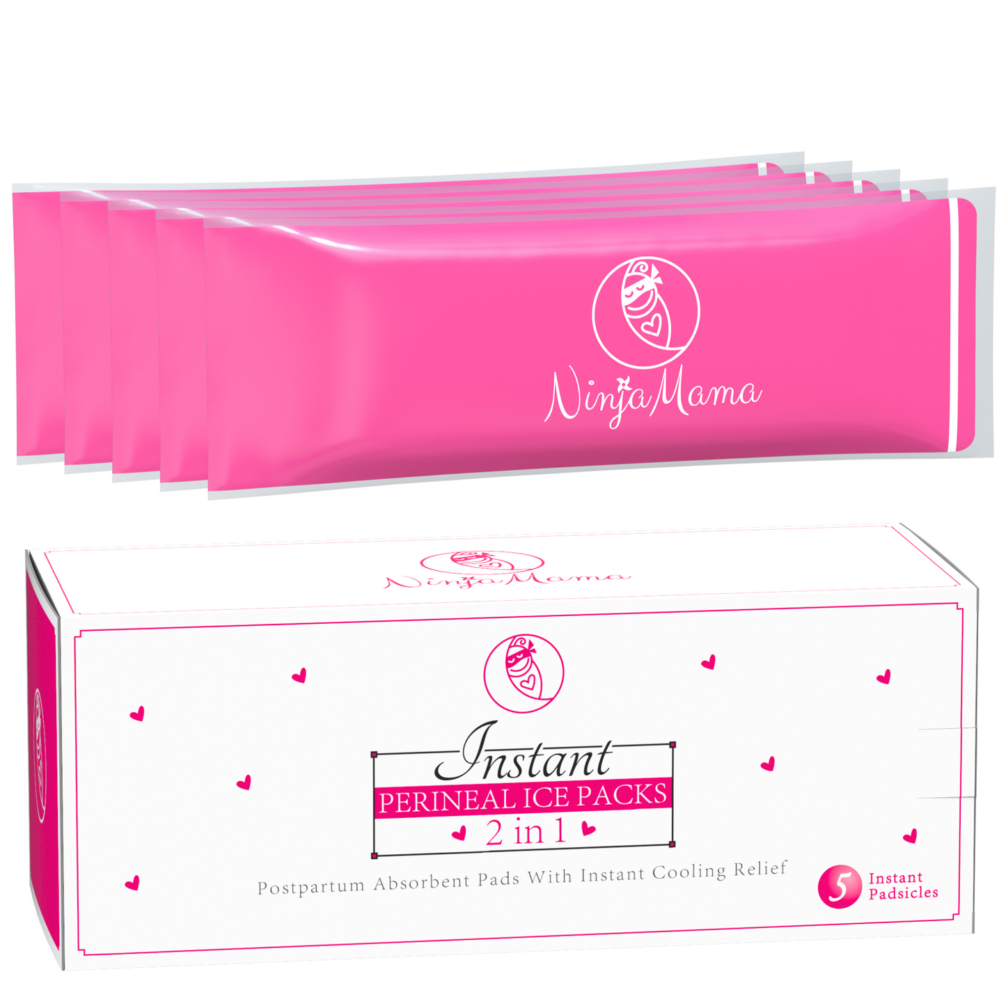 Ninja Mama Instant Perineal Ice Packs - Pack of 5